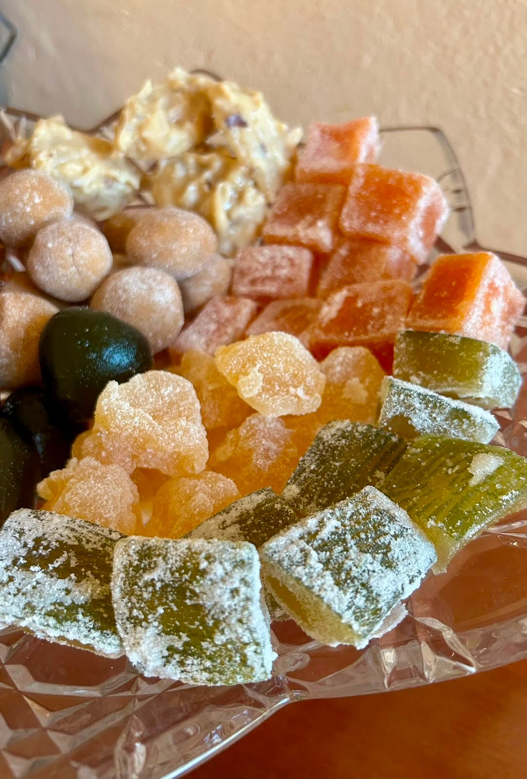 Abóbora e abacaxi cristalizados